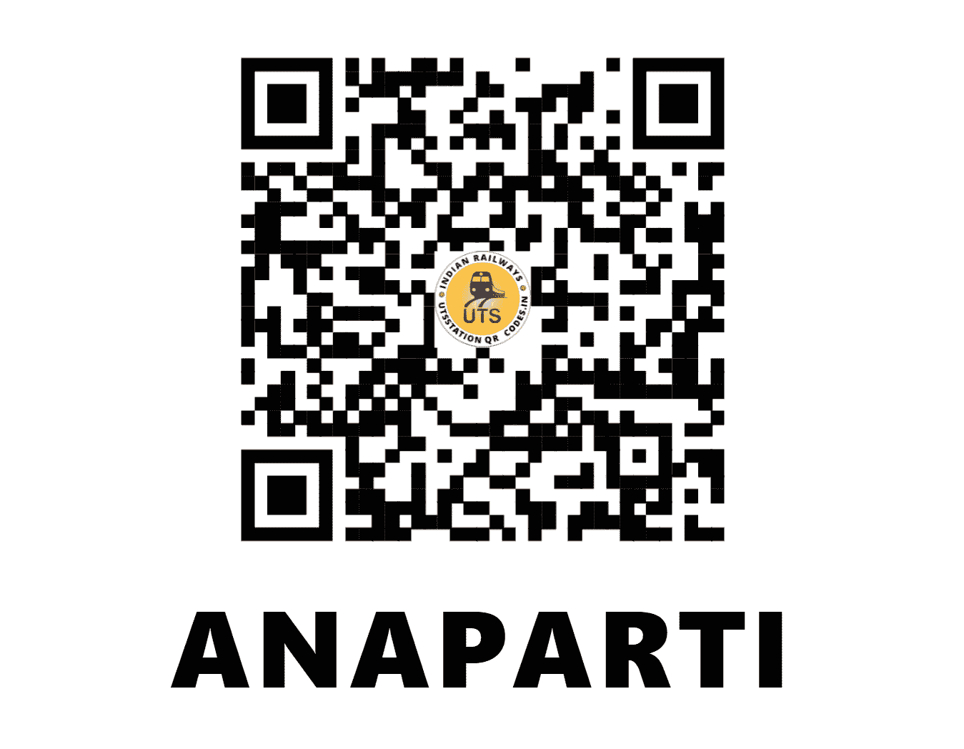 UTS QR Code for ANAPARTI - APT (SC - ANDHRA PRADESH)
